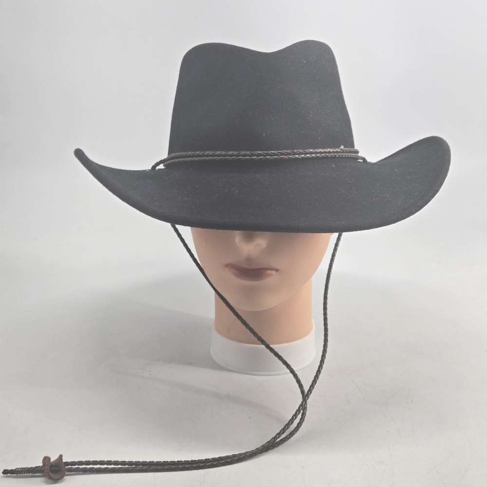 Renegade Black Cowboy Hat Chin Strap